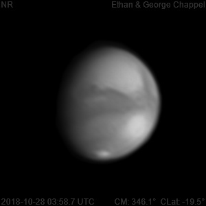 Sinus Meridiani is at the central meridian.