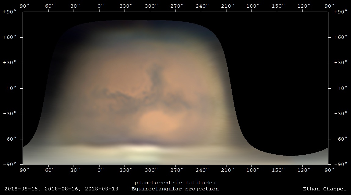 It's interesting to see how much the atmospheric dust has settled weeks after my long run of imaging in July.
