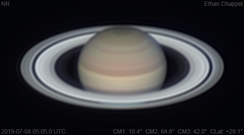 The north polar hexagon and its core is resolved.